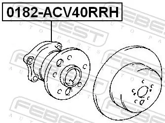FEBEST Wheel Hub (0182-ACV40RRH)