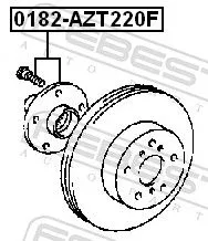FEBEST Wheel Hub (0182-AZT220F)