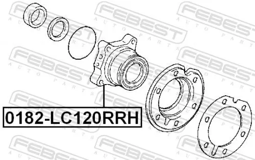 FEBEST Wheel Hub (0182-LC120RRH)