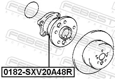 FEBEST Wheel Hub (0182-SXV20A48R)