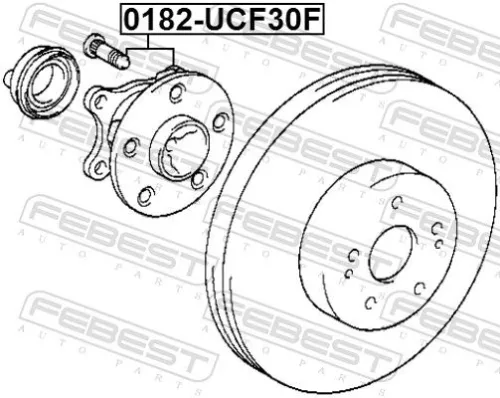 FEBEST Wheel Hub (0182-UCF30F)