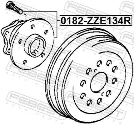 FEBEST Wheel Hub (0182-ZZE134R)