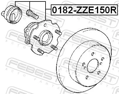 FEBEST Wheel Hub (0182-ZZE150R)