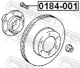 FEBEST Wheel Stud (0184-001)