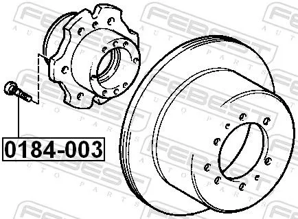 FEBEST Wheel Stud (0184-003)