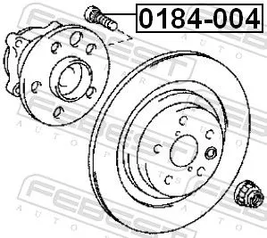 FEBEST Wheel Stud (0184-004)