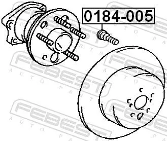 FEBEST Wheel Stud (0184-005)