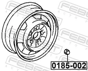 FEBEST Wheel Nut (0185-002)