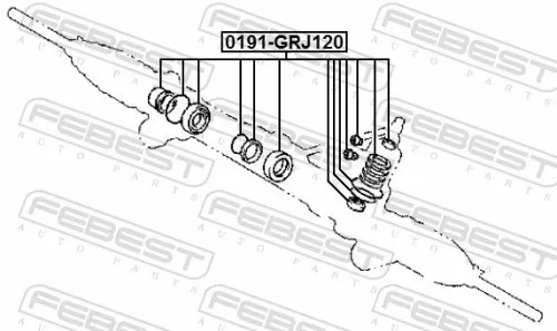 FEBEST Repair Kit, steering gear (0191-GRJ120)