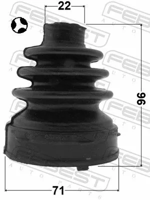FEBEST Bellow Kit, drive shaft (0215-F15T)