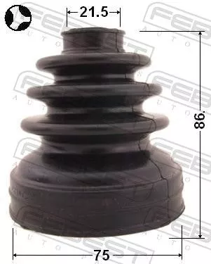 FEBEST Bellow, drive shaft (0215-P12QG16T)