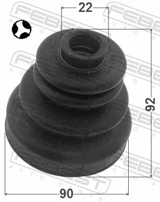 FEBEST Bellow, drive shaft (0215-R20T)