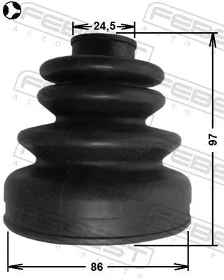 FEBEST Bellow, drive shaft (0215-S14T)