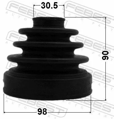 FEBEST Bellow, drive shaft (0215-TA60R)