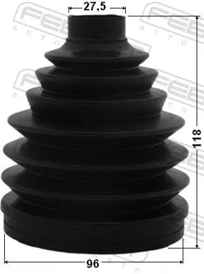 FEBEST Bellow, drive shaft (0217-E51)
