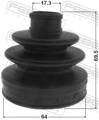 FEBEST Bellow, drive shaft (0217-J10R)