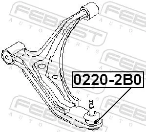 FEBEST Ball Joint (0220-2B0)