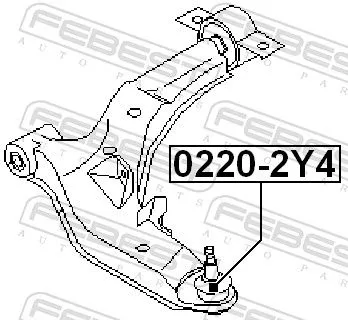 FEBEST Ball Joint (0220-2Y4)