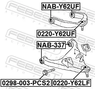 FEBEST Ball Joint (0220-Y62UF)