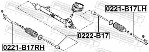 FEBEST Tie Rod End (0221-B17LH)