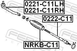 FEBEST Inner Tie Rod (0222-C11)