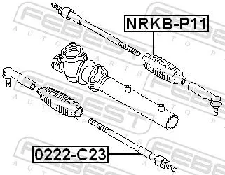 FEBEST Inner Tie Rod (0222-C23)