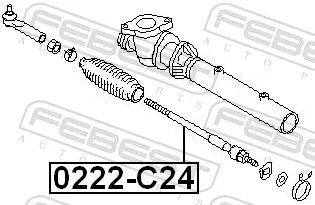 FEBEST Inner Tie Rod (0222-C24)