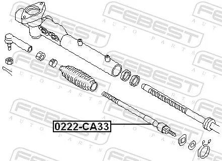 FEBEST Inner Tie Rod (0222-CA33)