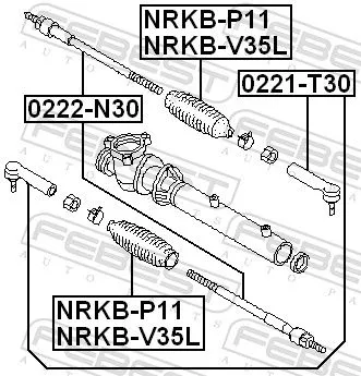 FEBEST Inner Tie Rod (0222-N30)