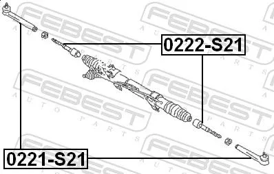 FEBEST Inner Tie Rod (0222-S21)