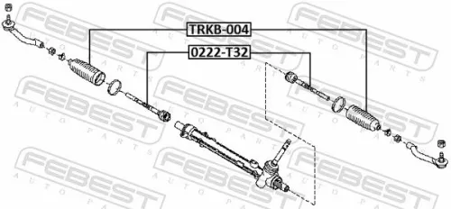 FEBEST Inner Tie Rod (0222-T32)