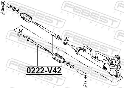 FEBEST Inner Tie Rod (0222-V42)