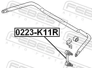 FEBEST Link/Coupling Rod, stabiliser bar (0223-K11R)
