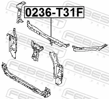 FEBEST Radiator Support (0236-T31F)