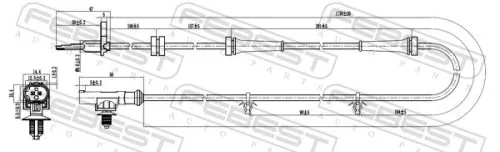 FEBEST Sensor, wheel speed (02606-015)