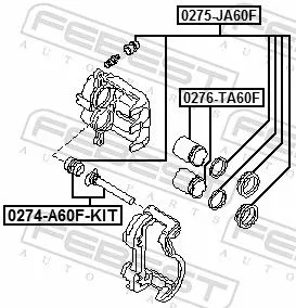FEBEST Repair Kit, brake caliper (0275-JA60F)