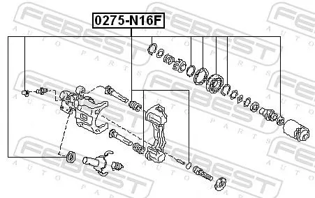 FEBEST Repair Kit, brake caliper (0275-N16F)