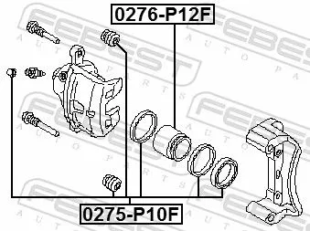 FEBEST Repair Kit, brake caliper (0275-P10F)