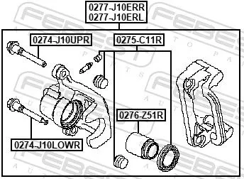 FEBEST Brake Caliper (0277-J10ERL)