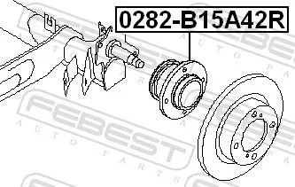 FEBEST Wheel Hub (0282-B15A42R)