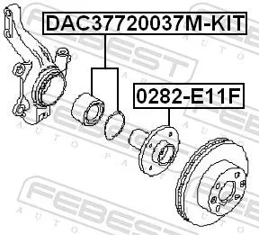 FEBEST Wheel Hub (0282-E11F)