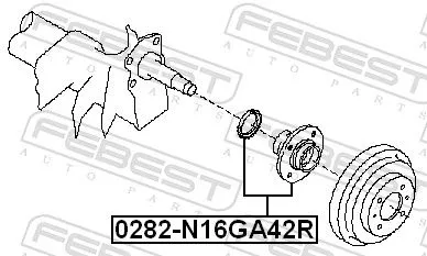 FEBEST Wheel Hub (0282-N16GA42R)