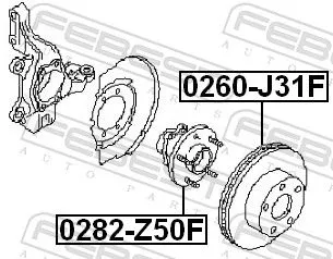 FEBEST Wheel Hub (0282-Z50F)