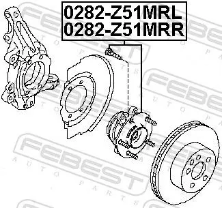 FEBEST Wheel Hub (0282-Z51MRR)