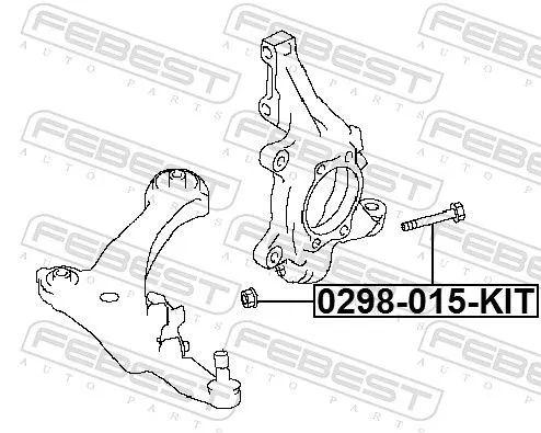 FEBEST Camber Correction Screw Set (0298-015-KIT)