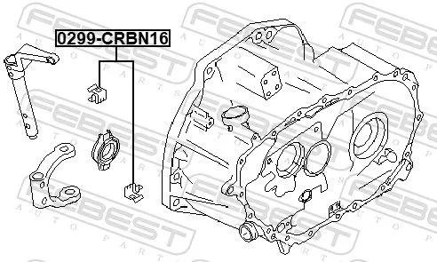 FEBEST Clamping Sleeve, release fork (0299-CRBN16)