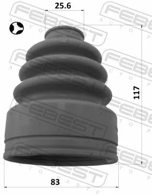 FEBEST Bellow, drive shaft (0315-YF4T)