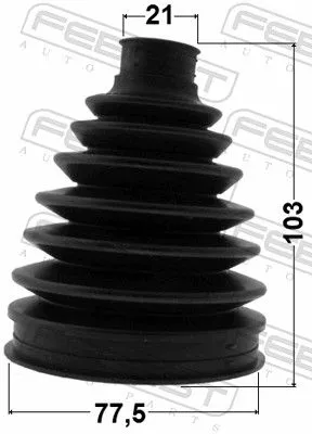 FEBEST Bellow, drive shaft (0317P-GB3)