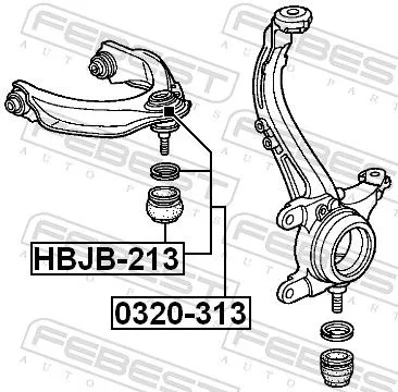 FEBEST Ball Joint (0320-313)
