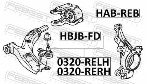 FEBEST Ball Joint (0320-RELH)